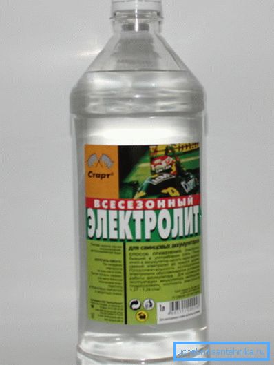 Akun elektrolyytti. Akun elektrolyytti.