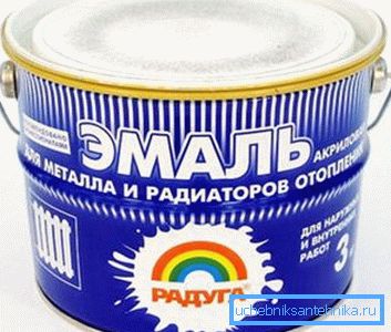 Akryylimaali lämpöpattereille ilman Rainbow-hajua