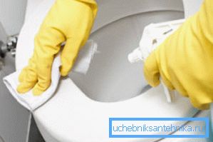 Myös istuimen puhtaus on erittäin tärkeää.
