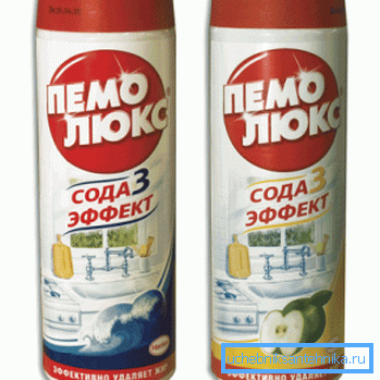 Puhdistusaineet hioma-aineella. Puhdistusaineet hioma-aineella.
