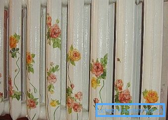 Decoupage-lämpöpatterit tekevät sen itse - kihara ruusuja