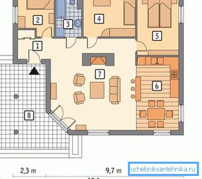 Lämmityskapasiteetin laskemiseksi täytyy olla talon projekti.