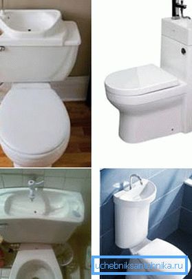 Kaksi yhdessä wc: ssä ja pesuallas - sopii erinomaisesti pienille kylpyhuoneille Kaksi yhdessä wc: ssä ja pesuallas - sopii erinomaisesti pienille kylpyhuoneille