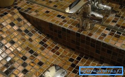 Mosaiikki valmis pesuallas - DIY käsintehty