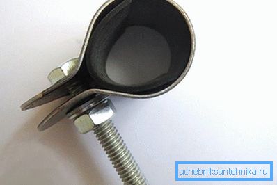 Metallikiinnike kumitiivisteellä