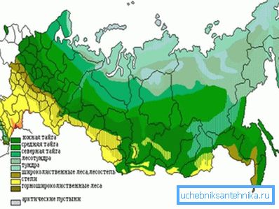 Venäjän federaation ilmastovyöhykkeet.