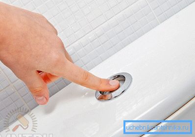 Painike viemään modernin wc: n vettä.