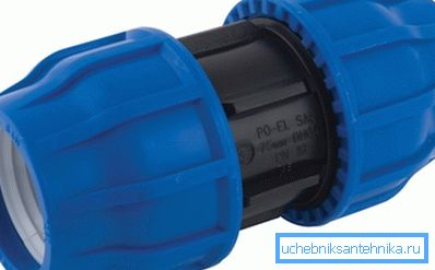 Puristusliitäntä vesihuoltoyksikölle Puristusliitäntä vesihuoltoyksikölle