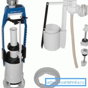 Venttiilin huuhtelusäiliön WC-painetyypin rakenne