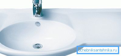 Sink ylimääräisellä hyllyllä