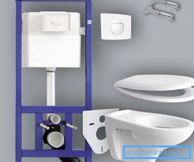 Kuvassa - tärkeimmät elementit, jotka muodostavat wc: n