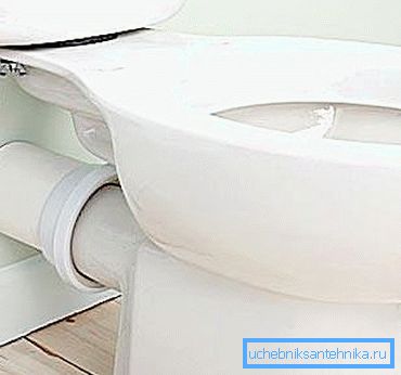 Kuvassa - kiinteä wc-yhteys Kuvassa - kiinteä wc-yhteys