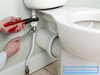 Liitä vesihuolto. Liitä vesihuolto.