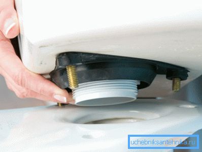 Saniteettituotteiden kokoaminen. Vuori on asetettu oikein. Saniteettituotteiden kokoaminen. Vuori on asetettu oikein.