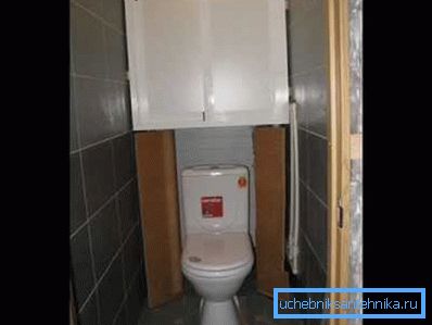 WC: n vaatekaappi piilottaa täydellisesti kaikki viestinnät WC: n vaatekaappi piilottaa täydellisesti kaikki viestinnät