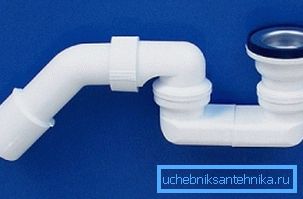 Sifoni vesitiivisteellä