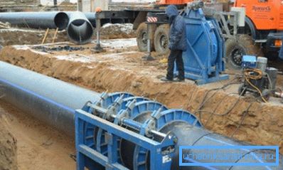 HDPE-putkien hitsaus.