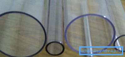 Plexiglass-putket
