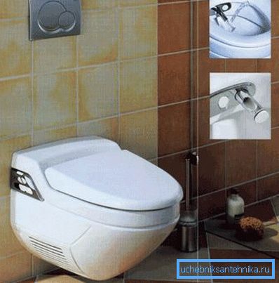 Seinään kiinnitetyllä WC: llä ei ole jalkoja, mikä helpottaa wc: n puhdistamista