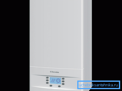 Yleinen kattilamerkki Electrolux ja seinäasennus